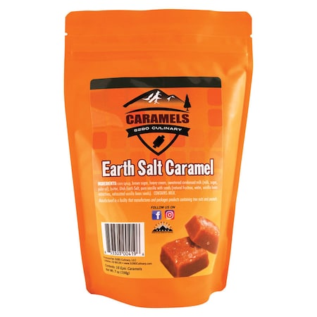 5280 Culinary Chef J's BBQ Provisions Sweet and Salted Caramels 7 oz CARAMELES-BAG12